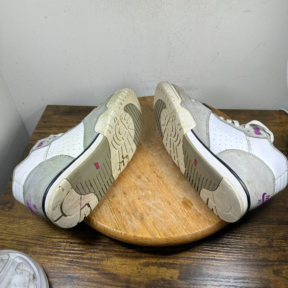 Nike Air Trainer 1 High Top Sneakers FN6885-062 Gray Purple White Mens Size 8